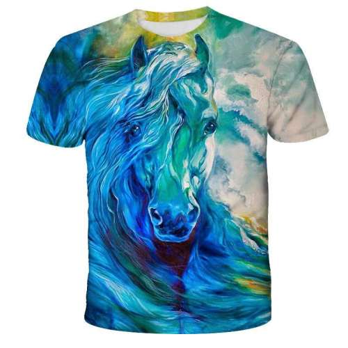 Blue Horse Shirt