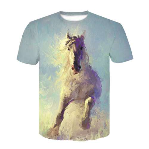 Horse Print Shirt Womens
