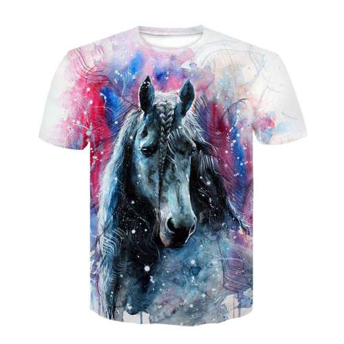 Horse Print Shirt Mens