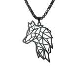 Mens Wolf Necklace