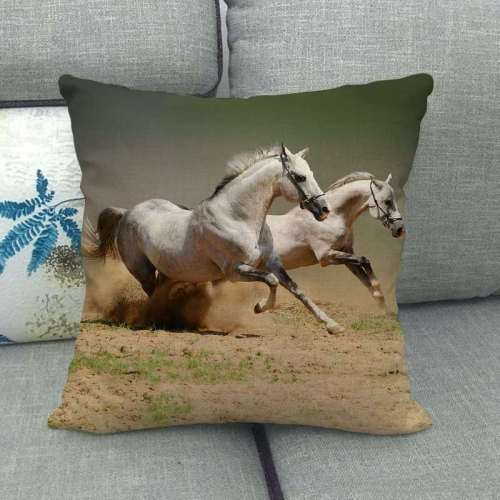 Horse Print Pillow