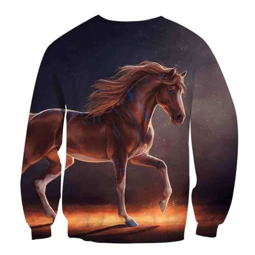 Sweatshirt With Horses