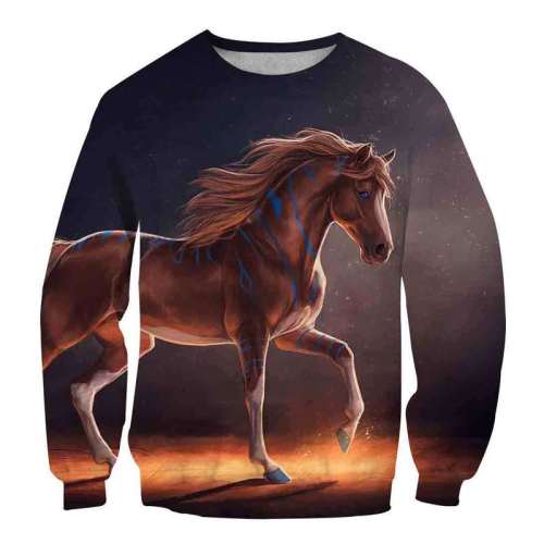 Sweatshirt With Horses