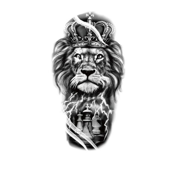 Lightning Lion Tattoo - TheWildLifeJewelry