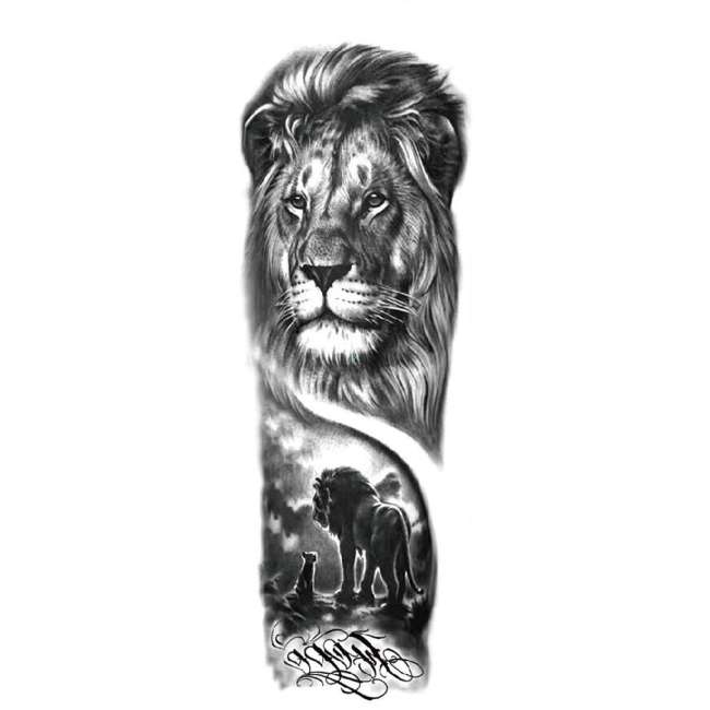 Lion Sleeve Tattoo