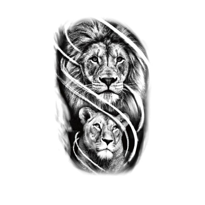 Lion Couple Tattoo TheWildLifeJewelry