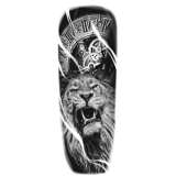 Lion With Clock Tattoo