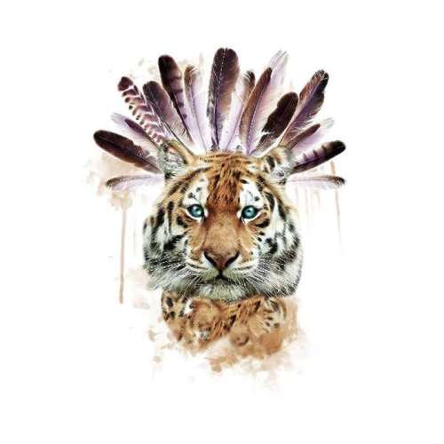 Native American Tiger Tattoo