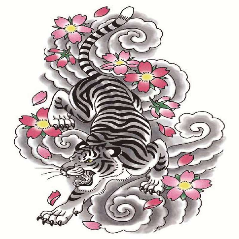 Japanese Dragon Tiger Tattoo Tiger Dragon Fighting Vector Stock Vector by  ©umami1431@gmail.com 408680258