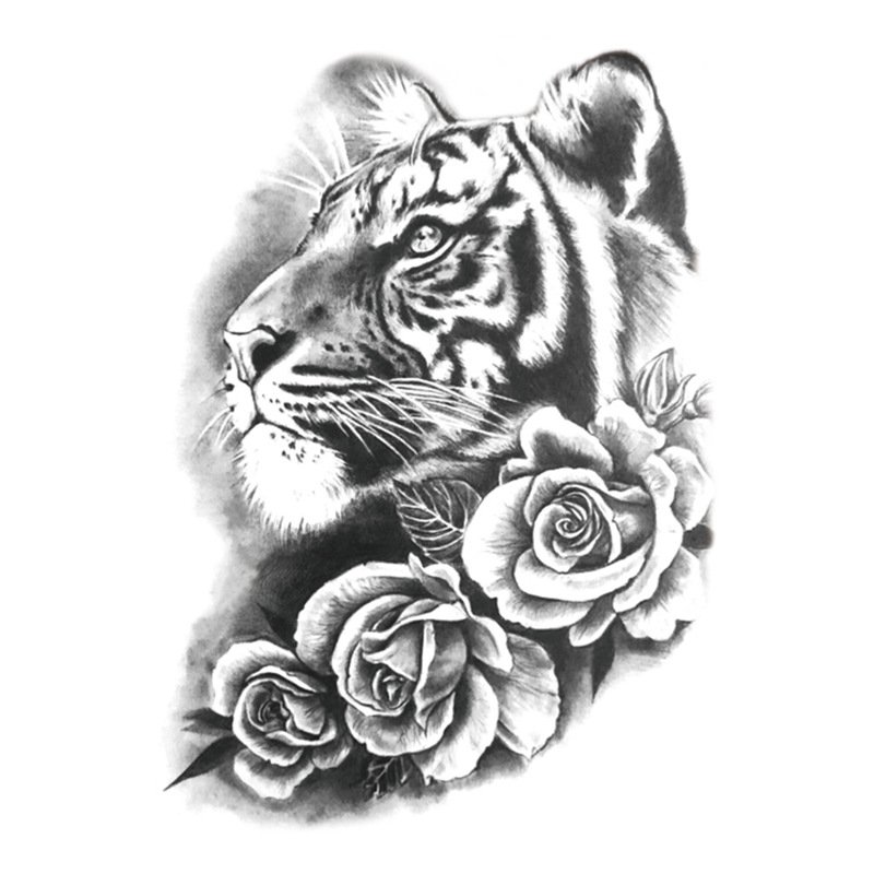 Tiger Temporary Tattoo Sticker - OhMyTat