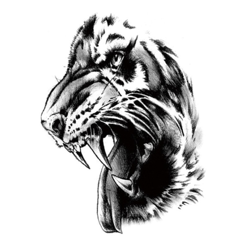 Tiger Face tattoo design vector illustration 26261607 Vector Art at Vecteezy
