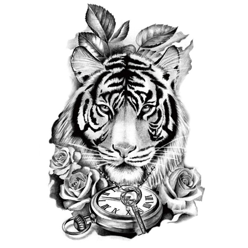 Rose with Tiger Tattoo  Done by Artist Vishnu thejokertattoostudio   Book ur appointmentscall us 94449 95950  rosetattoo  Instagram
