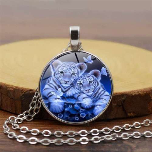 Baby Tiger Pendant Necklace