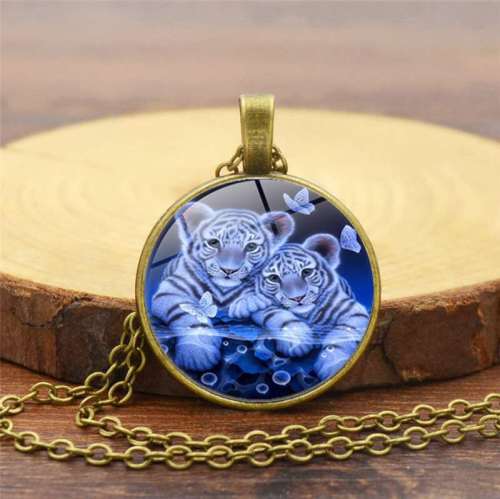 Baby Tiger Pendant Necklace