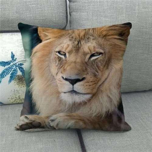 Lion Head Pillow