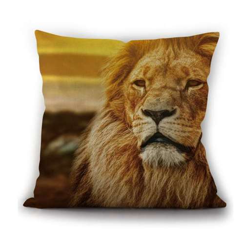 Lion Face Pillow