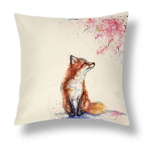 Plush Fox Pillow