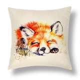Fox Head Pillow
