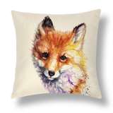 Fox Head Pillow
