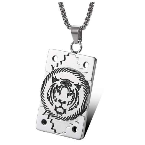 Tiger Face Necklace