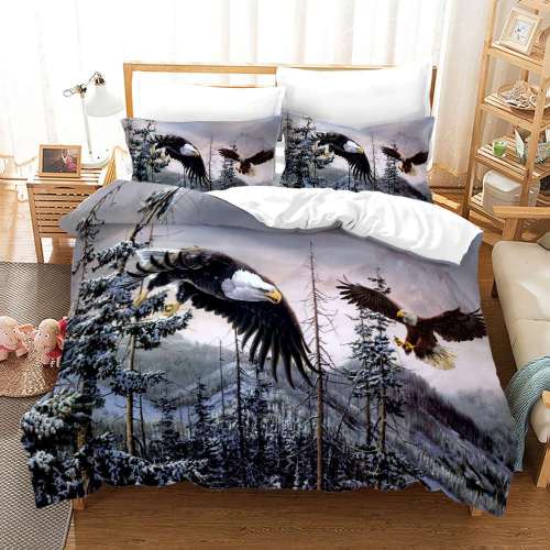 American Bald Eagles Print Bedding