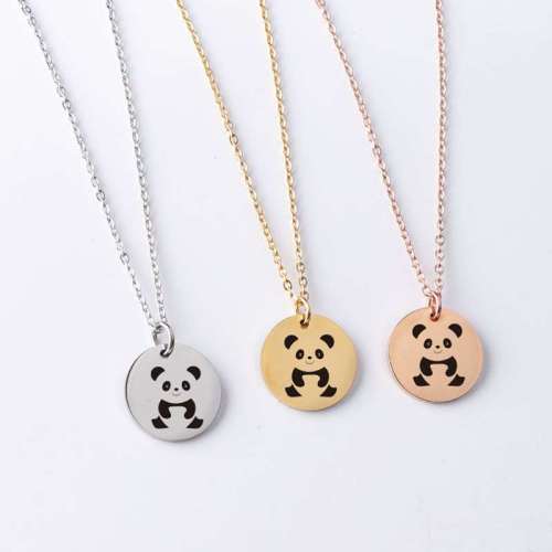 Panda Bear Coin Necklace