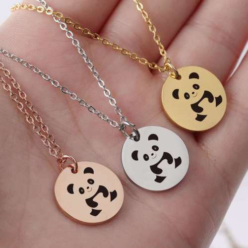 Panda Bear Coin Necklace