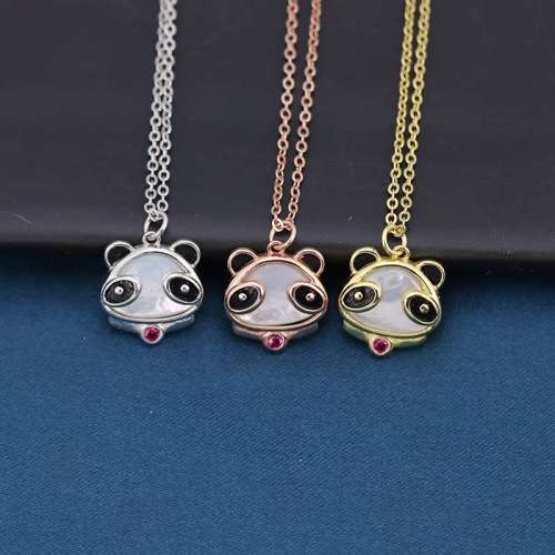 Sterling Silver Panda Necklace