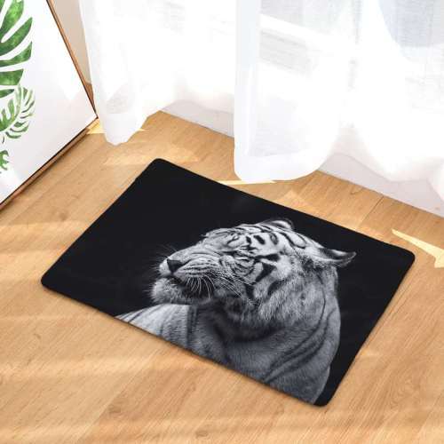 Black And White Tiger Rug