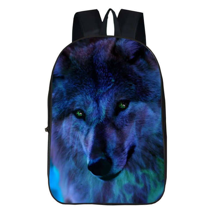 Blue Wolf Backpack TheWildLifeJewelry