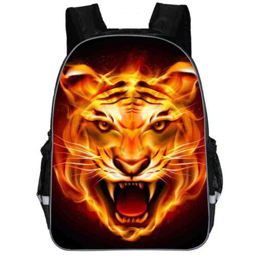 3D Tiger Head Backpack