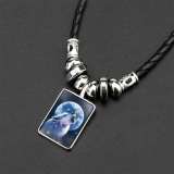 Wolf Necklace Womens