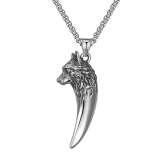 Silver Wolf Tooth Necklace