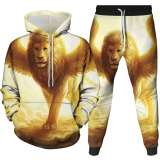 3D Lion Hoodie Suit