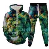 3D Lion Hoodie Suit