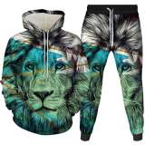 3D Lion Hoodie Suit