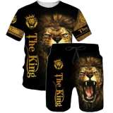 Lion Shirt Shorts Set