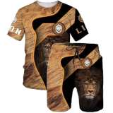 Lion Shirt Shorts Set
