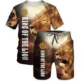 Lion Shirt Shorts Set