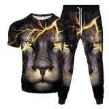 3D Lion Shirt Pant Set