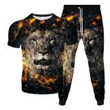 3D Lion Shirt Pant Set