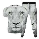 Mens Lion Shirt Pant Set
