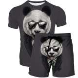 Panda Shirt Shorts Set