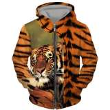 Tiger Print Jacket Mens