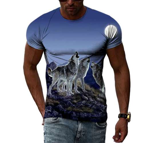 Mens Wolf Shirt