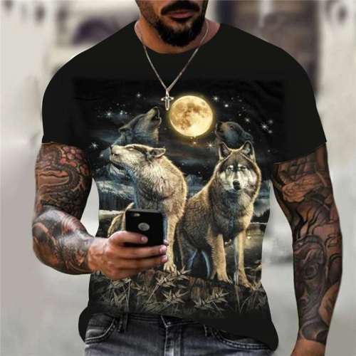 Wolf Howling Moon Shirt