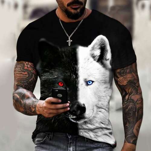 Mens Wolf T shirt