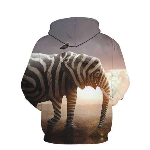 Elephant Print Hoodie