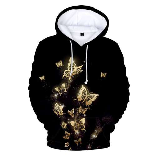 Black Butterfly Hoodies
