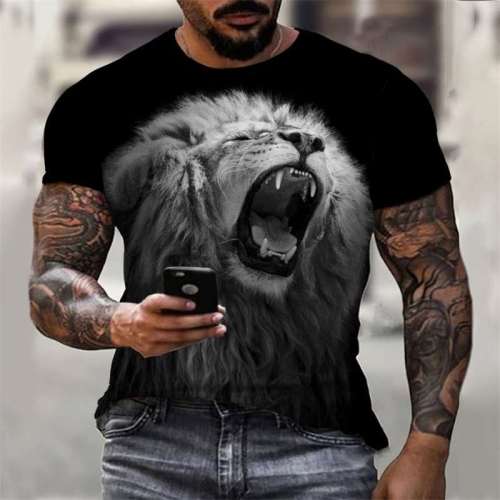 Mens Lion T shirt